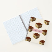Personalisiertes Tiramisu Dessertmuster Notizblock (Innenseite)