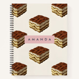Personalisiertes Tiramisu Dessertmuster Notizblock