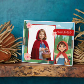 Personalisiertes Tischfoto Rotkäppchen Fotoplatte (Seite)