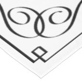 Personalisiertes Tischlein mit Familienname Tischdecke (Schrägansicht)