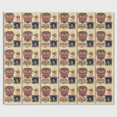 Personalisiertes Tischtennis Foto Alter Geburtstag Geschenkpapier (Flach)