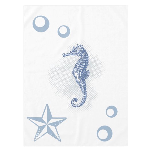 Personalisiertes Tischtennis-Seepferd Ocean Beach  Tischdecke (Vorderseite)