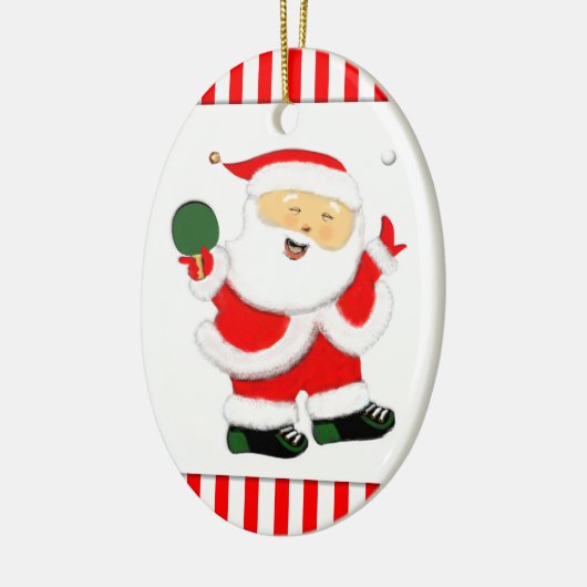 Personalisiertes Tischtennis-Urlaubspensum Keramik Ornament (Links)