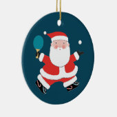 Personalisiertes Tischtennis-Urlaubspensum Keramik Ornament (Rechts)