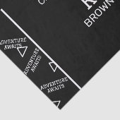 Personalisiertes Tissue Paper mit Schwarzweiß-Schr Seidenpapier (Ausschnitt)