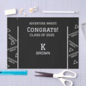 Personalisiertes Tissue Paper mit Schwarzweiß-Schr Seidenpapier (Handwerk)