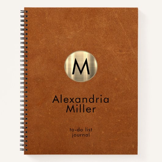 Personalisiertes To-Do-List-Journal-Kabel Notizblock (Vorderseite)