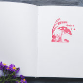 Personalisiertes Toadstool Buchungsplatte Permastempel