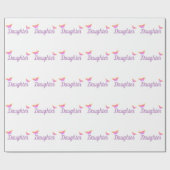 Personalisiertes Tochterpapier Geschenkpapier (Flach)