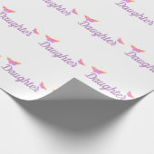 Personalisiertes Tochterpapier Geschenkpapier (Ecke)