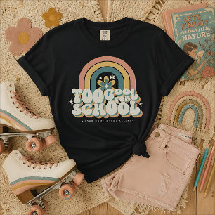Personalisiertes Too Cool For School Regenbogen Re T-Shirt
