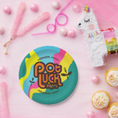 Personalisiertes Topf Glück Essen Party Papa Pappteller (Party)