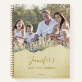 Personalisiertes TorfFoto Dankesblatt Notizblock (Vorderseite)