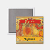 Personalisiertes toskanisches Küchenmagnet Magnet (Vorderseite/Rückseite)