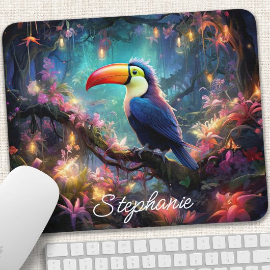 Personalisiertes Toucan Paradies Mousepad
