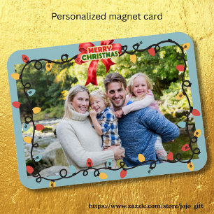 Personalisiertes traditionelles Familien-Weihnacht Magnet
