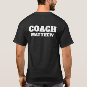 Personalisiertes Trainer-Name Custom-Sport-T-Shirt T-Shirt
