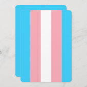 Personalisiertes Transgender-Flag (Vorne/Hinten)
