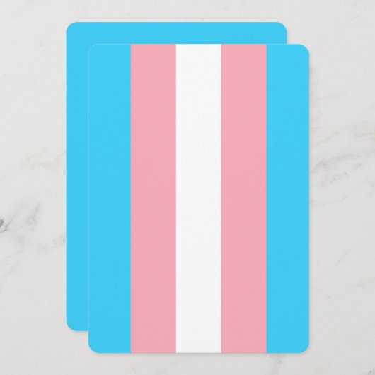 Personalisiertes Transgender-Flag (Vorne/Hinten)