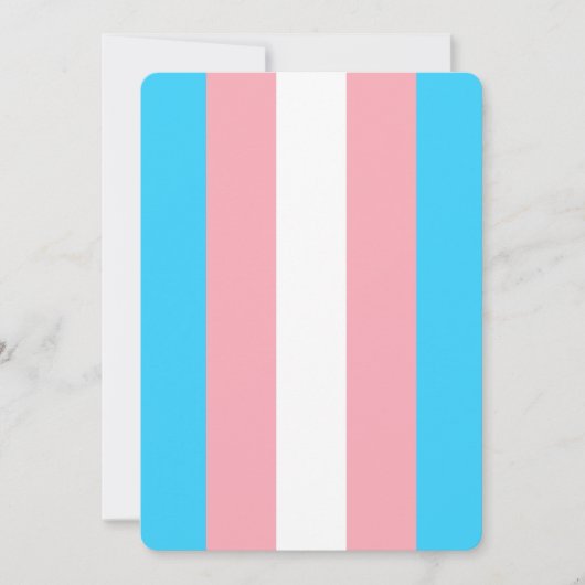 Personalisiertes Transgender-Flag (Vorderseite)