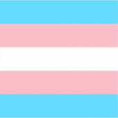 Personalisiertes Transgender-Flag Aufkleber (Vorderseite)