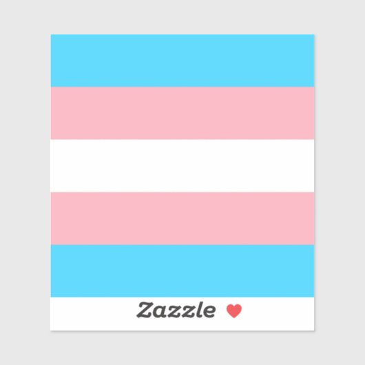 Personalisiertes Transgender-Flag Aufkleber (Blatt)
