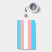Personalisiertes Transgender-Flag Ausweis (Vorderseite mit Ausziehbar)