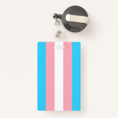 Personalisiertes Transgender-Flag Ausweis (Rückseite mit Rechteck)