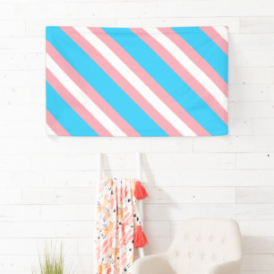 Personalisiertes Transgender-Flag Banner