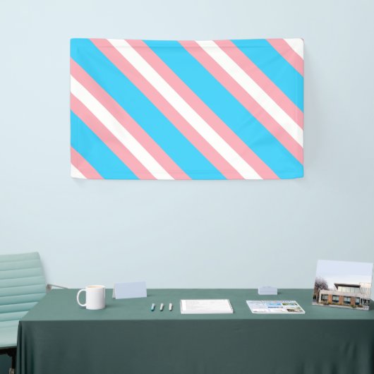 Personalisiertes Transgender-Flag Banner (Messeveranstaltung)