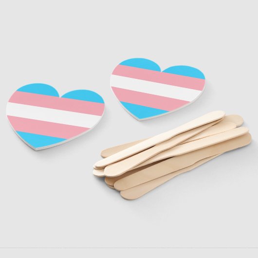 Personalisiertes Transgender-Flag Fächer (Non-assembled)