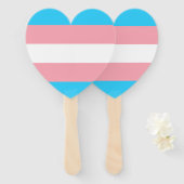 Personalisiertes Transgender-Flag Fächer (Vorne und Hinten)