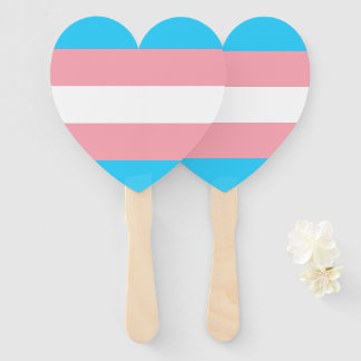 Personalisiertes Transgender-Flag Fächer