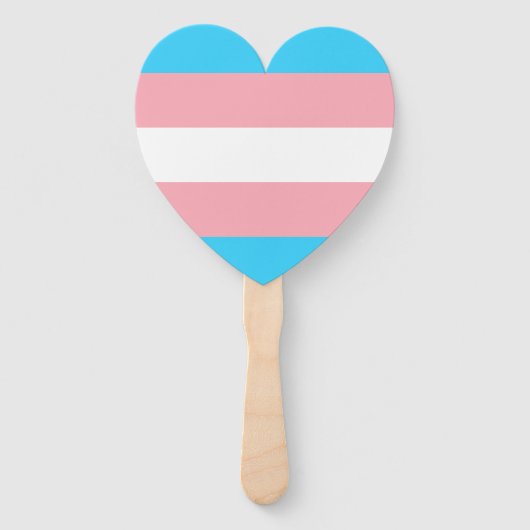 Personalisiertes Transgender-Flag Fächer (Vorderseite)