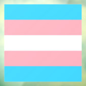 Personalisiertes Transgender-Flag Fensteraufkleber (Blatt 3)