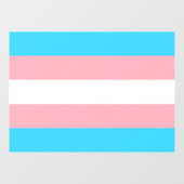 Personalisiertes Transgender-Flag Fensteraufkleber (Blatt)