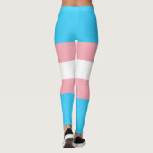 Personalisiertes Transgender-Flag Leggings (Rückseite)