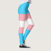 Personalisiertes Transgender-Flag Leggings (Rechts)