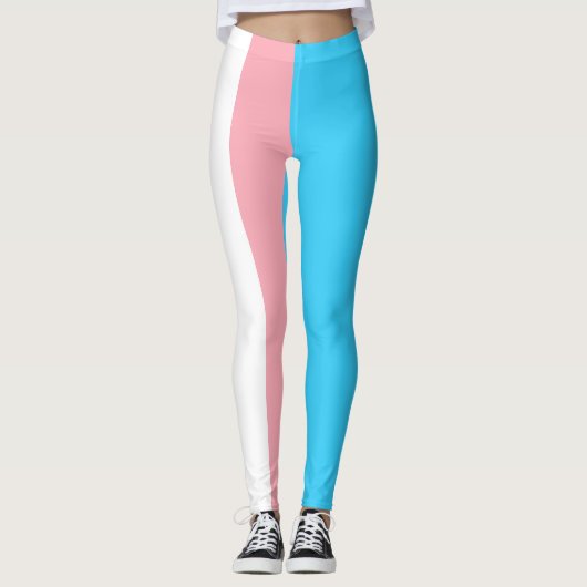 Personalisiertes Transgender-Flag Leggings (Vorderseite)