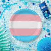 Personalisiertes Transgender-Flag Pappteller (Party)