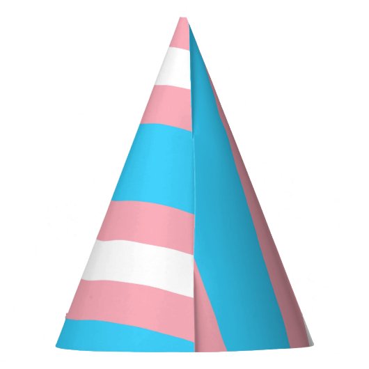 Personalisiertes Transgender-Flag Partyhütchen (Rückseite)
