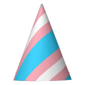Personalisiertes Transgender-Flag Partyhütchen (Vorderseite)