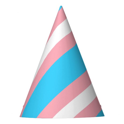 Personalisiertes Transgender-Flag Partyhütchen (Vorderseite)
