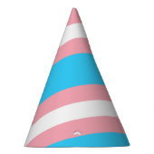 Personalisiertes Transgender-Flag Partyhütchen (Rechts)