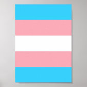 Personalisiertes Transgender-Flag Poster (Vorne)