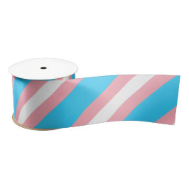 Personalisiertes Transgender-Flag Satinband