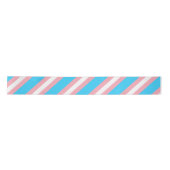 Personalisiertes Transgender-Flag Satinband (Vorderseite)