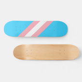 Personalisiertes Transgender-Flag Skateboard (Horizontal)