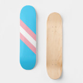 Personalisiertes Transgender-Flag Skateboard (Vorderseite)