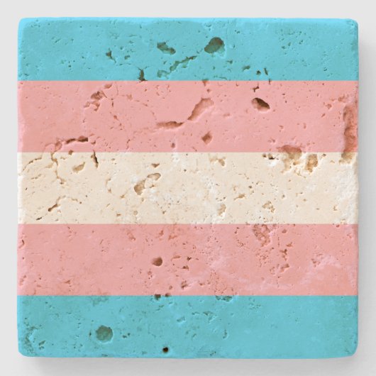 Personalisiertes Transgender-Flag Steinuntersetzer (Vorderseite)